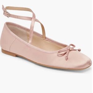 NEW Dolce Vita Reily Ballet Flat Shoes Size 8 Rose Pink Ankle Straps